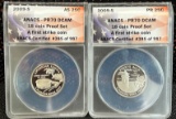 (2) 2009-S Silver Proof Quarters - First Strike - ANACS PR70DCAM