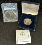 1999 Susan B. Anthony Proof Dollar Coin & 1971 Ike $1 Coin