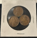 (3) Early Date Wheat Cents - 1917-D, 1920, and 1927