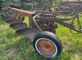 McCORMICK 4 BOTTOM PULL TYPE PLOW ON RUBBER