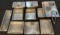LOT OF 9 STAINLESS STEEL STEAM TABLE CONTAINERS