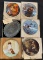 LOT OF 6 COLLECTOR PLATES - ROCKWELL & FOSTORIA