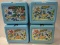 (4) SMURFS PLASTIC LUNCH BOXES