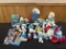 LARGE COLLECTION OF SMURF PLUSH DOLLS & OTHER SMURF TOYS