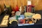 MIXED LOT INCLUDING: LADIES PURSES - DECORATIONS - RELIGIOUS BOOKS AND MORE
