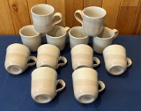 (12) NORITAKE STONEWARE COFFEE CUPS