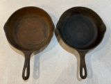 (2) NO. 6 CAST IRON PANS