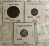 (3) EARLY US TYPE COINS