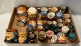 COLLECTION OF CHARACTER MINI MUGS & SALT AND PEPPERS