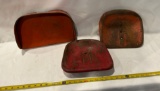 (3) METAL PEDAL TRACTOR SEATS