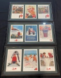 COCA-COLA FRAMED ADVERTISMENTS FROM THE 1960S