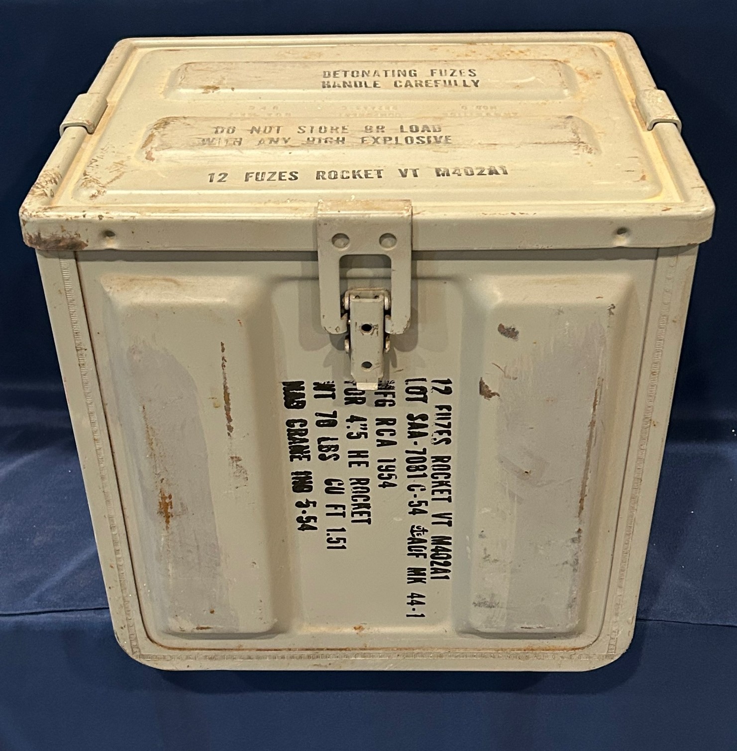 1954 Military Rocket Fuze Box | Proxibid