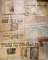 7 OLD NEWSPAPERS - FROM YEARS 1942-1944-1945 & 1969