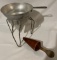 CANNING COLANDER WITH WOOD PESTLE