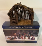 THE PROMISE OF CHRISTMAS NATIVITY SET WITH STABLE