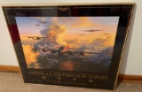 AMERICAN AIR FORCES IN EUROPE POSTER- FRAMED