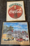 FRAMED COCA COLA POSTERS