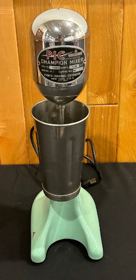 VINTAGE "PIC CHAMPION MODEL K1" MALT MILKSHAKE MIXER