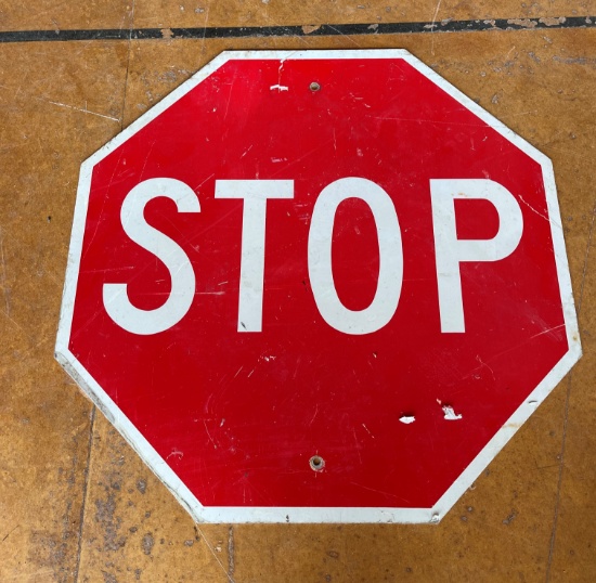 STREET "STOP" SIGN