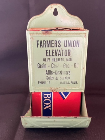 FARMERS UNION ELEVATOR - MATCH SAFE -- WAUSA ADVERTISING