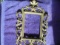 OLD ORNATE CAST IRON PICTURE FRAME-QUITE NICE WITH BACK STAND