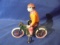 NEWER 8 INCH LONG TIN LITHOGRAPH TOY BICYCLE