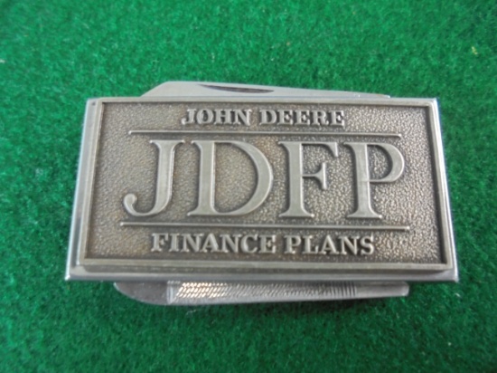 JOHN DEERE ADVERTISING MONEY CLIP "JOHN DEERE FINANCE PLAN"