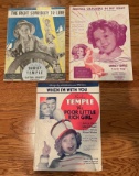 SHIRLEY TEMPLE SHEET MUSIC - 3 SELECTIONS