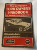 1955 FORD OWNER'S HANDBOOK FRO REPAIRS - FOR 1932-55 MODELS