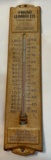 FRIEND LUMBER CO. - ADVERTISING THERMOMETER