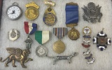 COLLECTION OF PINS & AWARDS & ETC