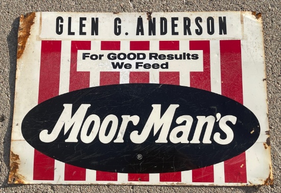 MORMAN'S FEED ADVERTISING SIGN