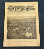 1911 CLAY ROBINSON & COMPANY'S - LIVESTOCK REPORT