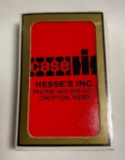HESSE'S INC. CROFTON, NEBR. CASE/IH ADVERTISING PLAYING CARDS