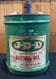 J-D-D SUPER HEAVY DUTY DIESEL OIL - 5 GALLON CAN