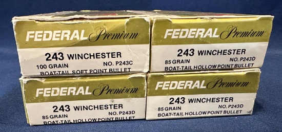 (4) Boxes of .243 Win
