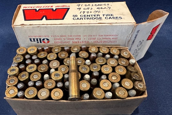 (80) Rounds of .25-20 Winchester