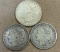 (3) 1921-S Morgan Silver Dollars