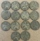 (14) Silver Wartime Nickels
