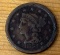 1854 United States Braided Hair Large Cent