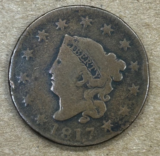 1817 Unites States Coronet Head Large Cent