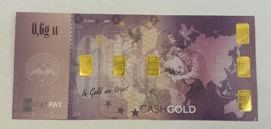 Karatbars "Cash Gold" 6/10 Gram Gold