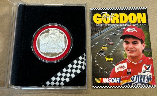 Jeff Gordon Nascar - Limited Editon Silver Medallion