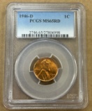 1946-D Lincoln Wheat Cent - PCGS MS65RD