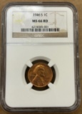 1946-S Lincoln Wheat Cent - NGC MS66RD