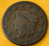 1828 United States Coronet Head Large Cent
