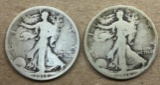 1918 & 1918-D Walking Liberty Silver Half Dollars