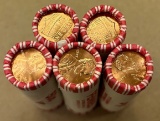 (5) Rolls of 2011-D Lincoln Shield Cents - Uncirculated