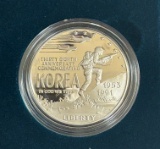 1991 United States Korean War Memorial Coil - Proof Silver Dollar