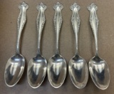 (5) Sterling Silver Spoons